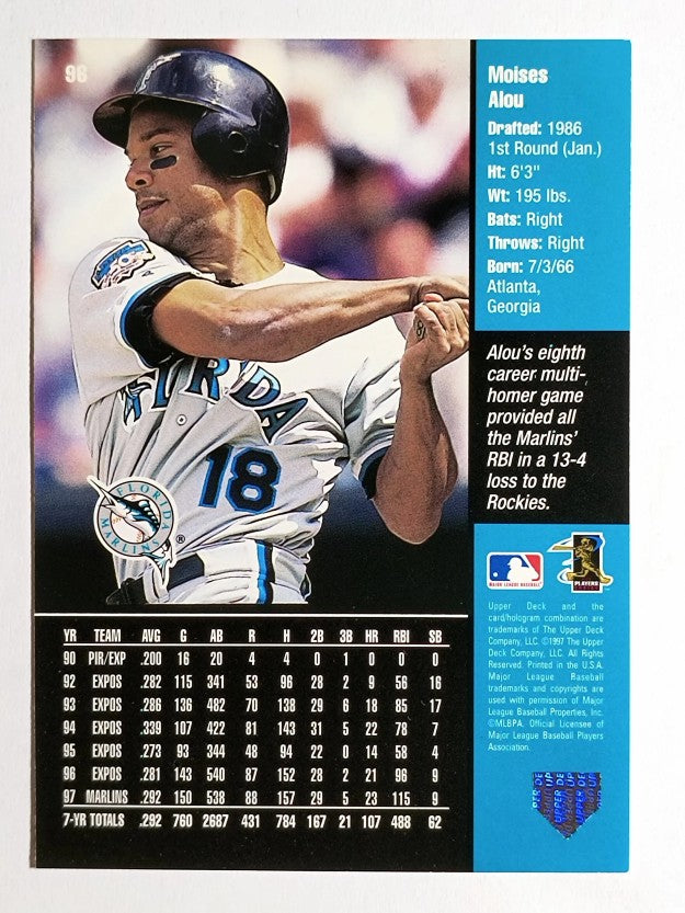 1998 Upper Deck #96 Moises Alou