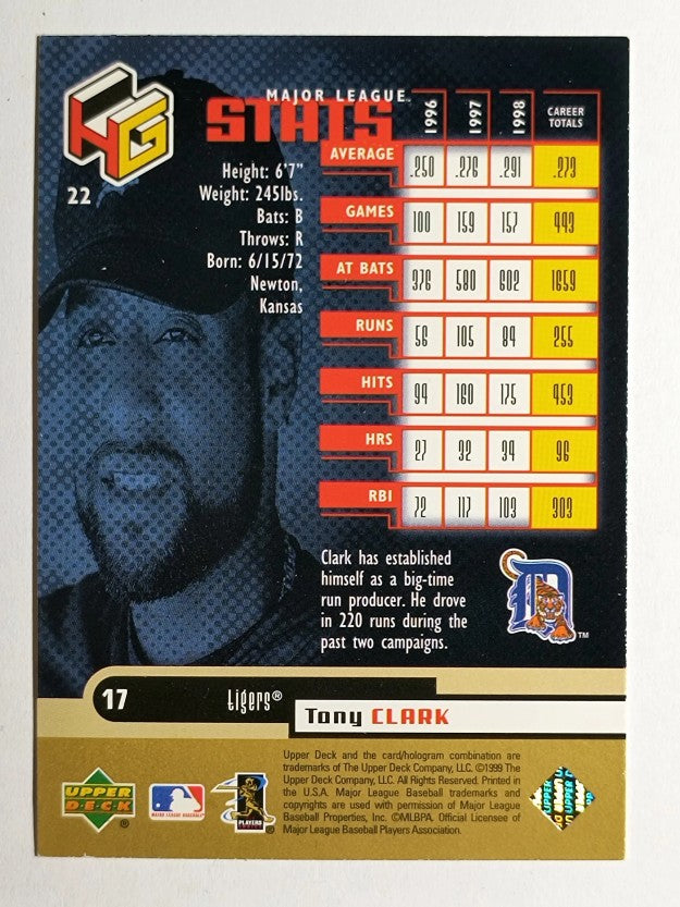 1999 Upper Deck HoloGrFX AuSOME #22 Tony Clark