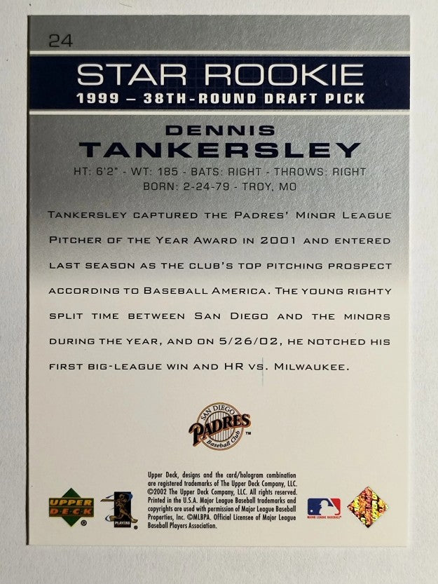 2003 Upper Deck #24 Dennis Tankersley SR