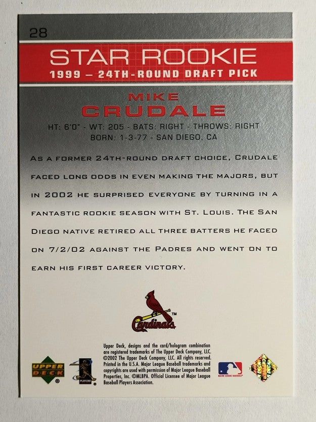 2003 Upper Deck #28 Mike Crudale SR