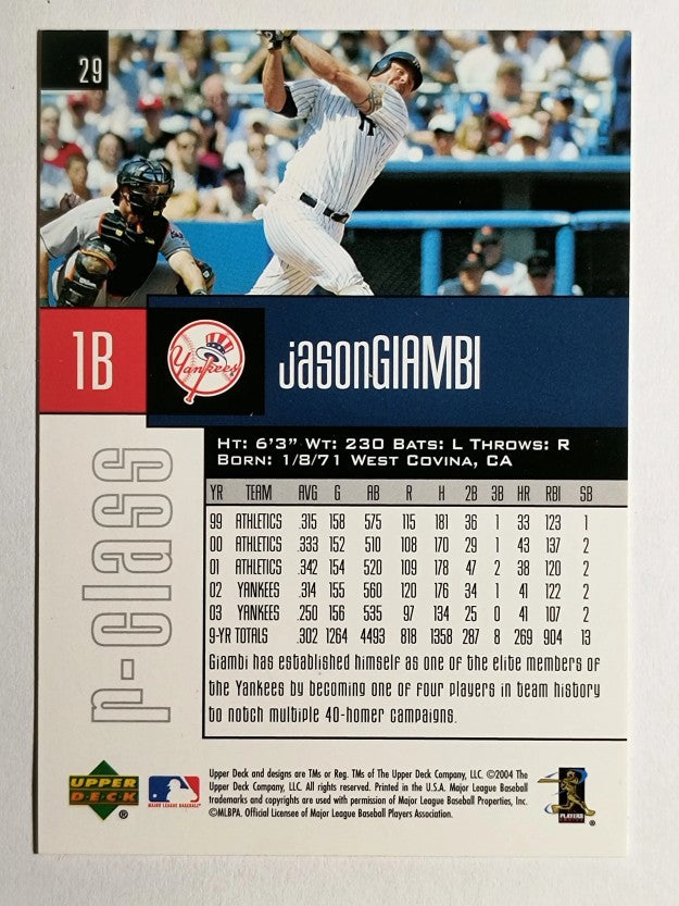 2004 Upper Deck r-class #29 Jason Giambi