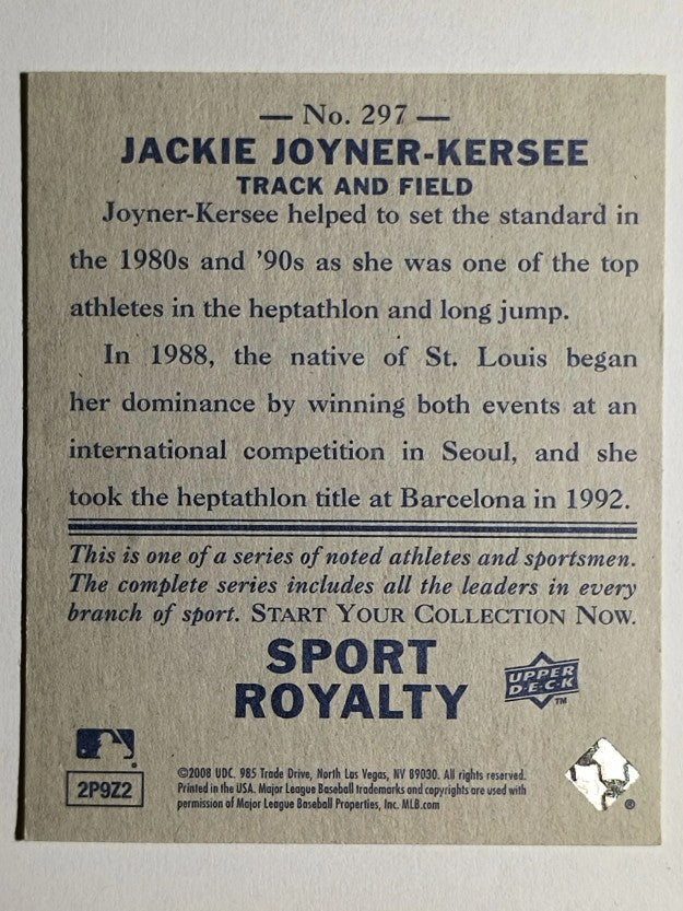 2008 Upper Deck Goudey Mini Blue Backs #297 Jackie Joyner-Kersee SR