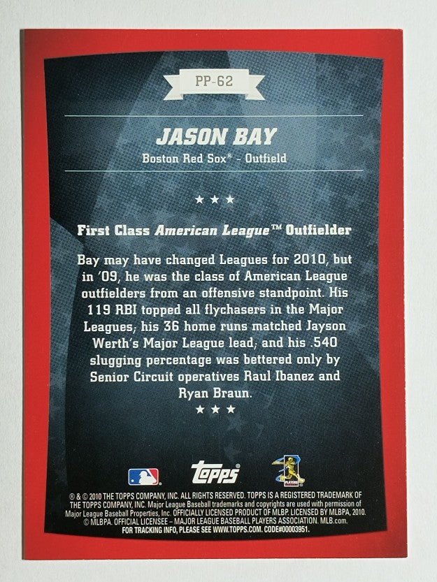 2010 Topps Peak Performance #62 Jason Bay