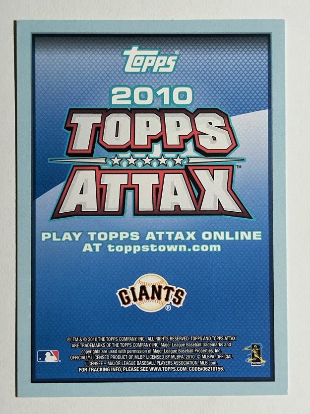 2010 Topps Series 2 Attax Code Cards #16 Tim Lincecum