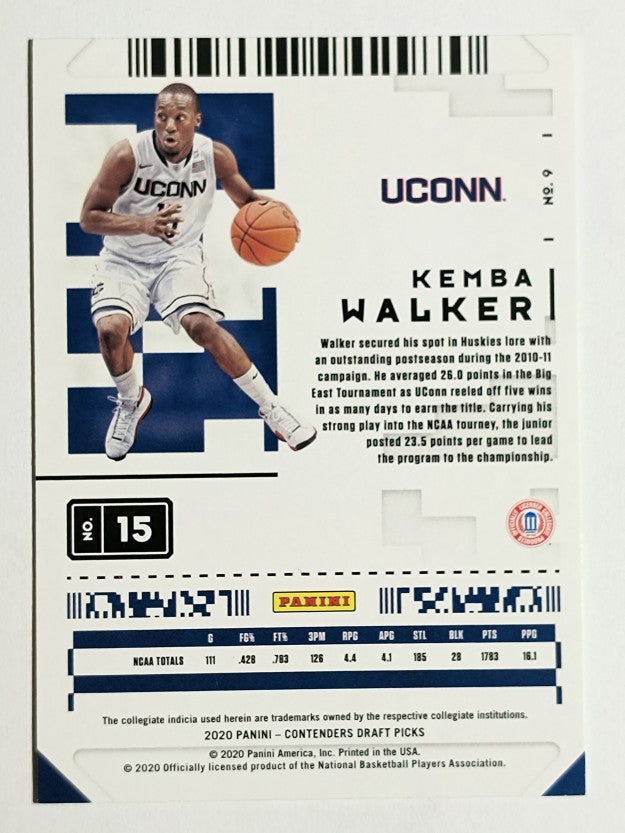 2020-21 Panini Contenders Draft Picks #9 Kemba Walker