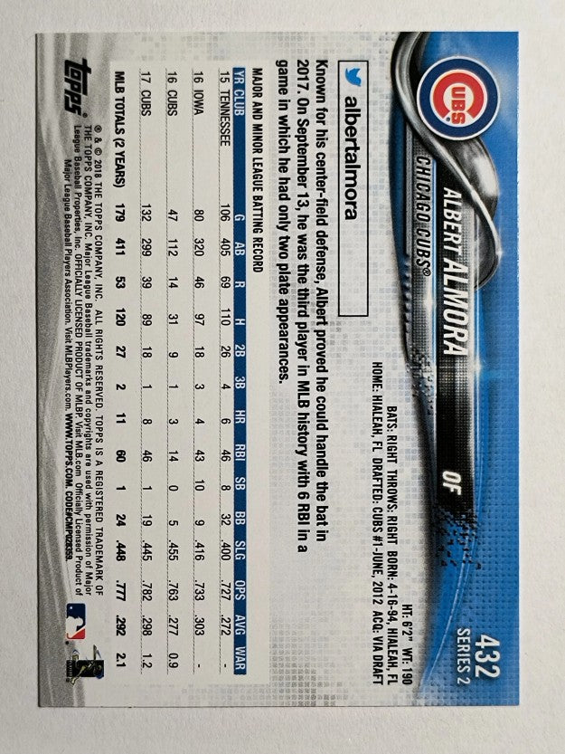 2018 Topps #432 Albert Almora