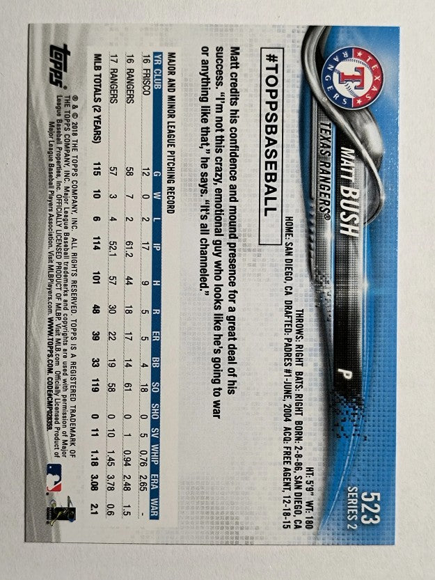 2018 Topps #523 Matt Bush