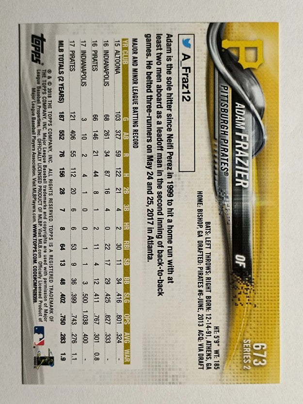 2018 Topps #673 Adam Frazier