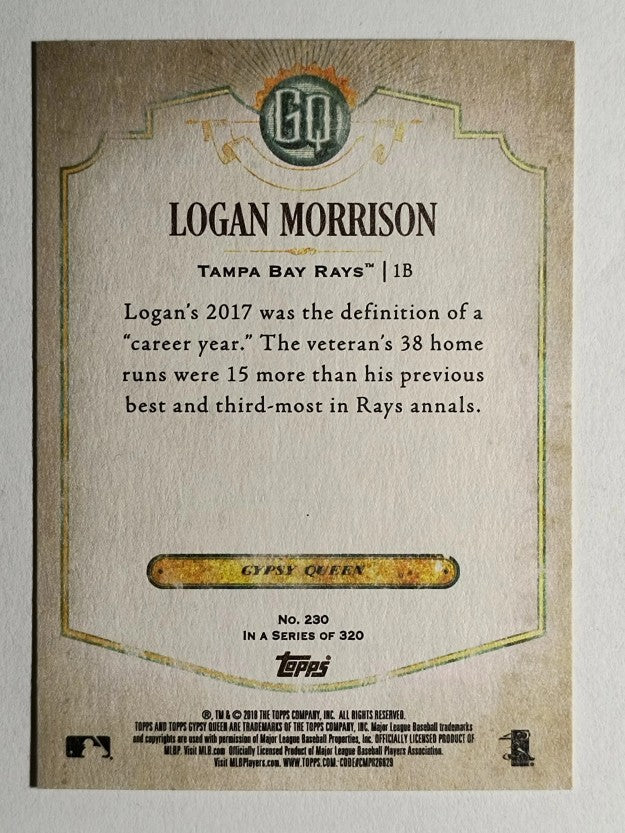 2018 Topps Gypsy Queen #230 Logan Morrison