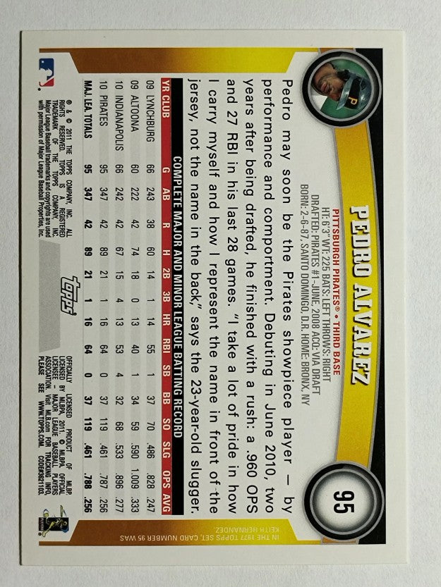 2011 Topps #95 Pedro Alvarez RC