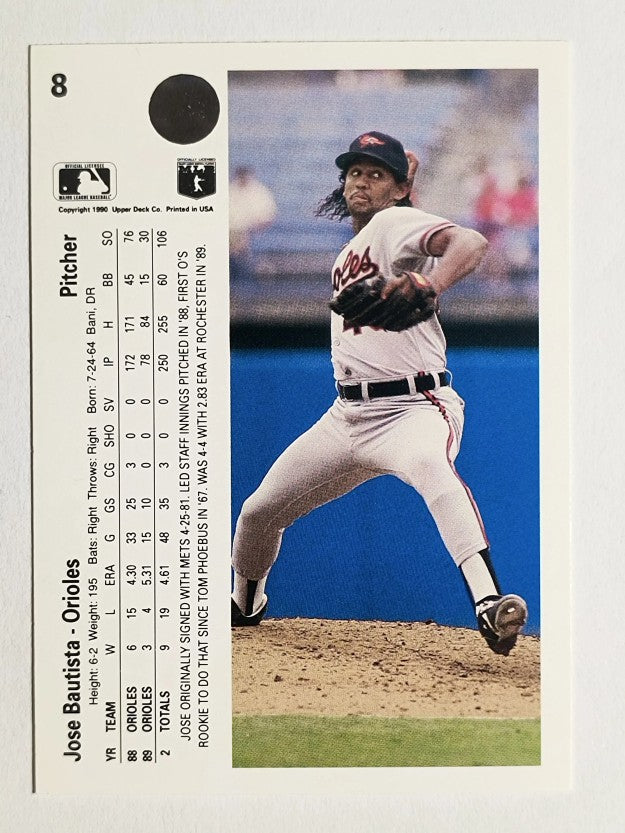 1990 Upper Deck #8 Jose Bautista