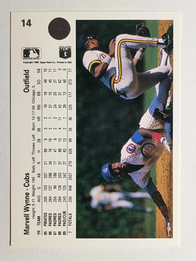 1990 Upper Deck #14 Marvell Wynne