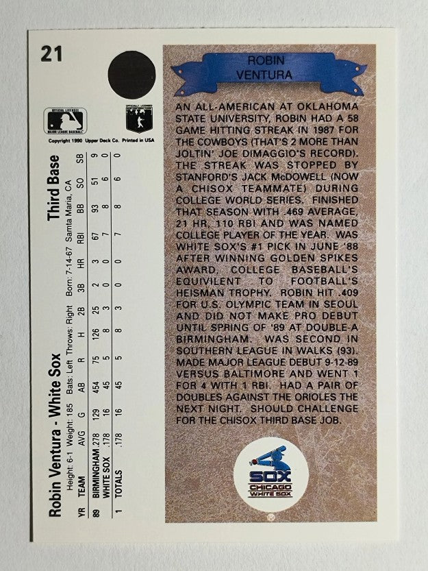 1990 Upper Deck #21 Robin Ventura