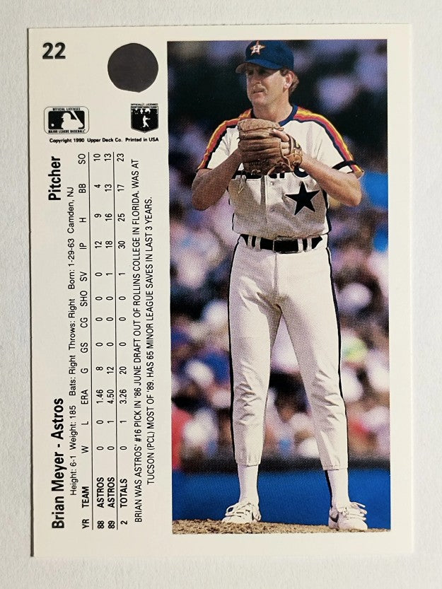 1990 Upper Deck #22 Brian Meyer