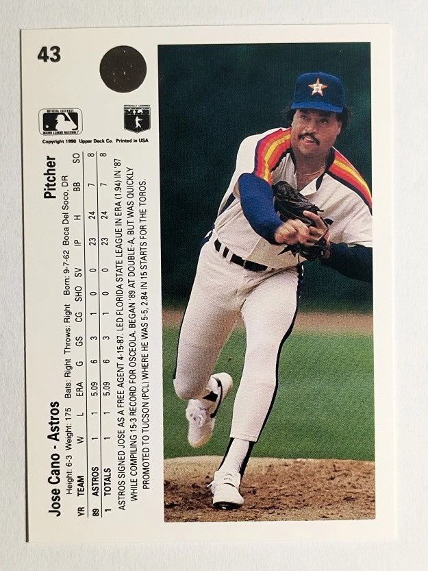1990 Upper Deck #43 Jose Cano RC