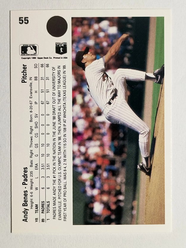 1990 Upper Deck #55 Andy Benes