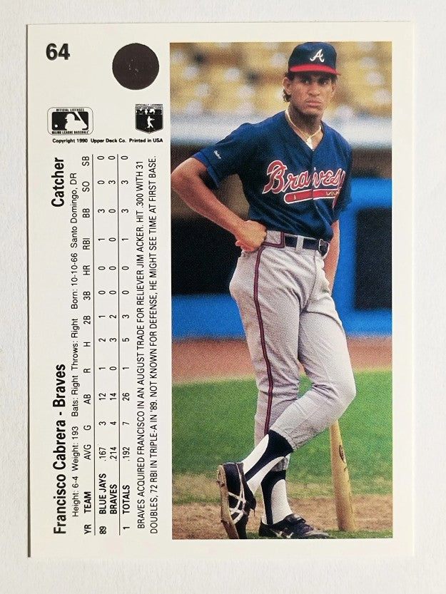 1990 Upper Deck #64 Francisco Cabrera