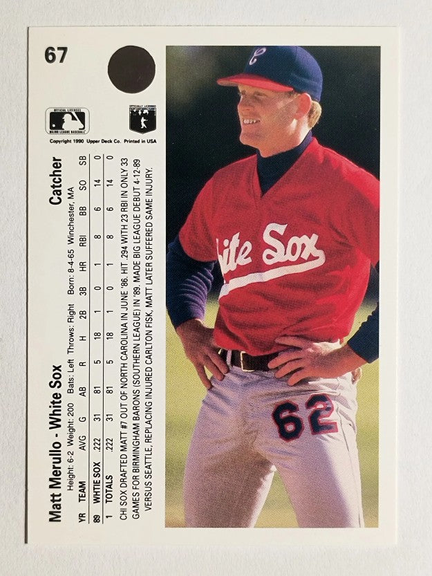 1990 Upper Deck #67 Matt Merullo