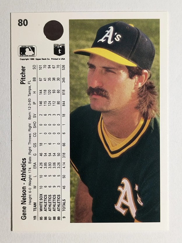 1990 Upper Deck #80 Gene Nelson
