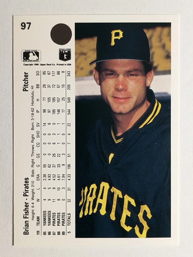 1990 Upper Deck #97 Brian Fisher