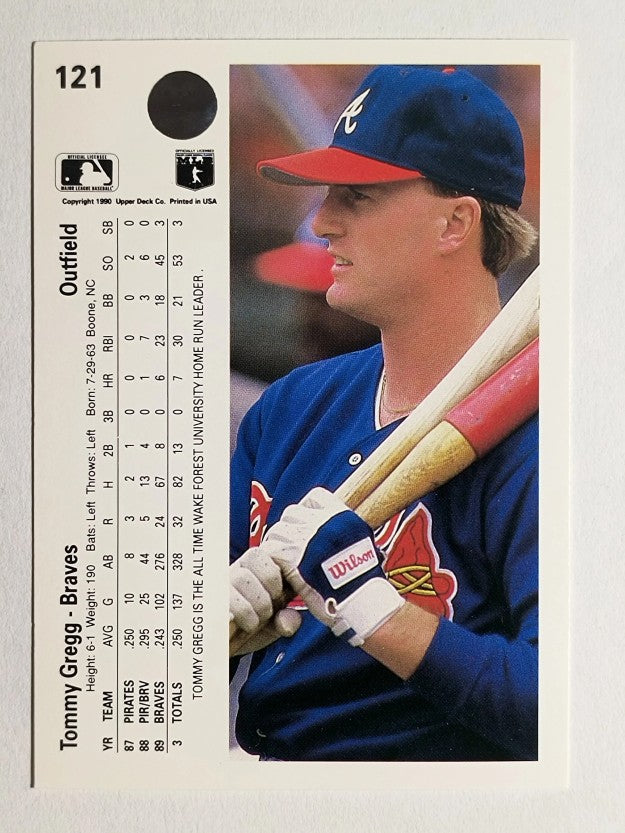 1990 Upper Deck #121 Tommy Gregg