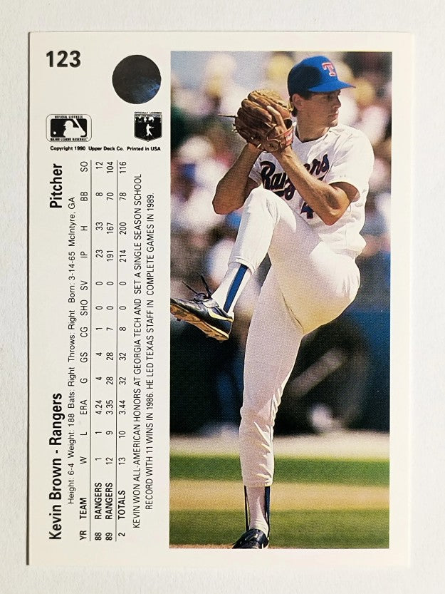 1990 Upper Deck #123 Kevin Brown