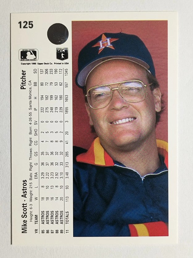 1990 Upper Deck #125 Mike Scott