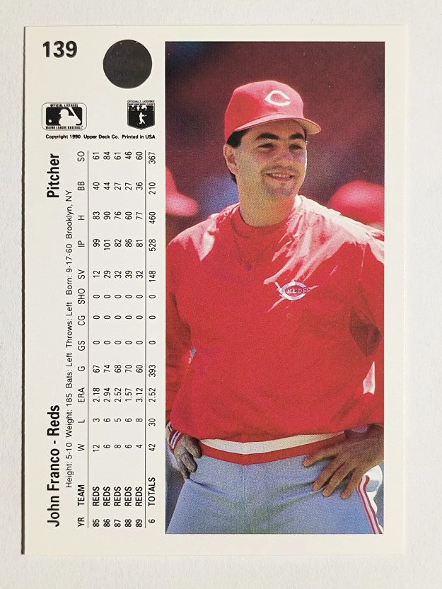 1990 Upper Deck #139 John Franco