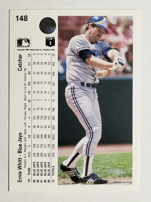 1990 Upper Deck #148 Ernie Whitt