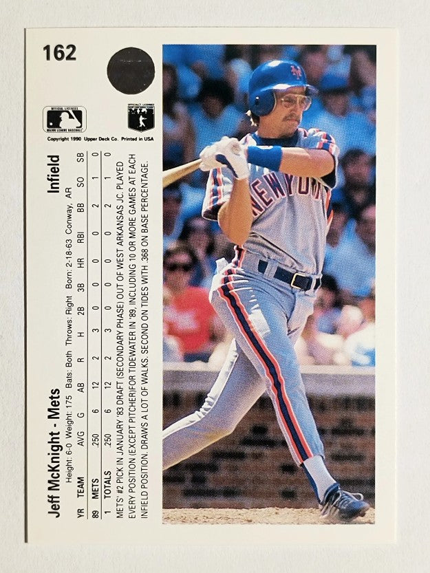 1990 Upper Deck #162 Jeff McKnight RC