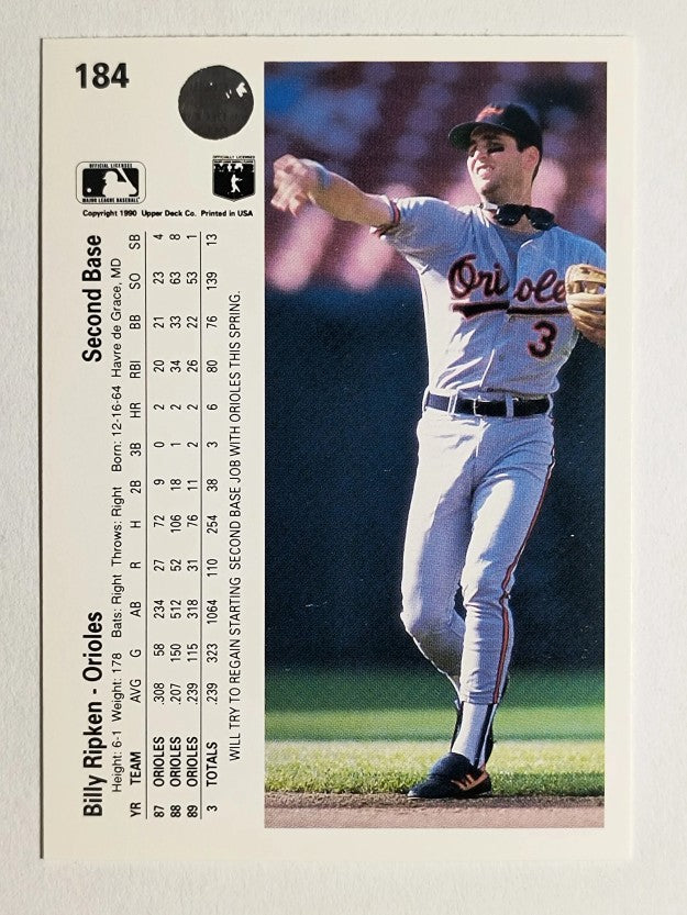 1990 Upper Deck #184 Bill Ripken