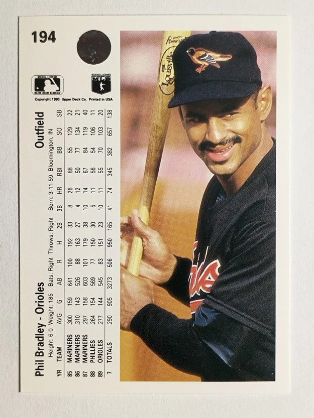 1990 Upper Deck #194 Phil Bradley