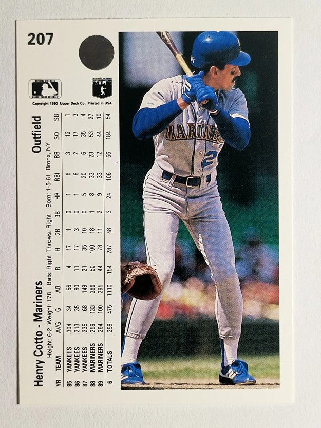 1990 Upper Deck #207 Henry Cotto