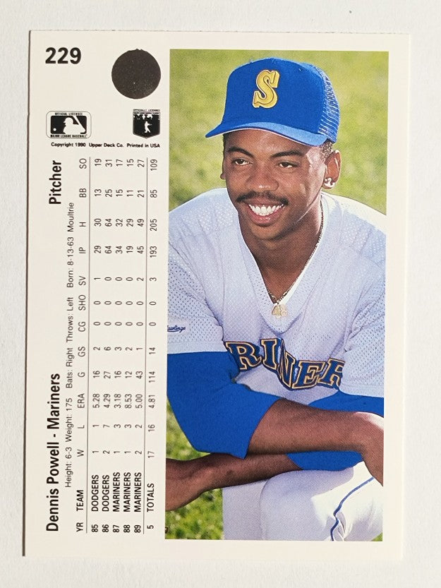 1990 Upper Deck #229 Dennis Powell