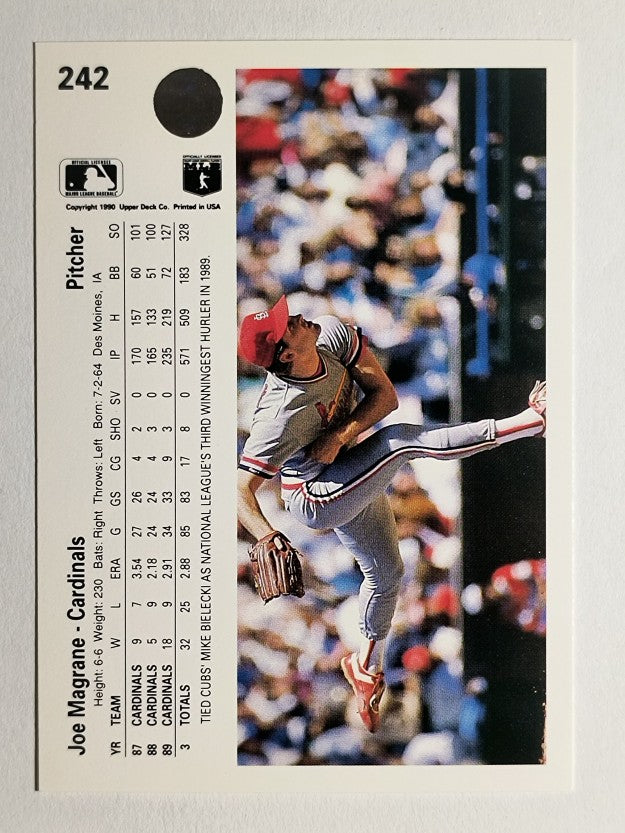 1990 Upper Deck #242 Joe Magrane