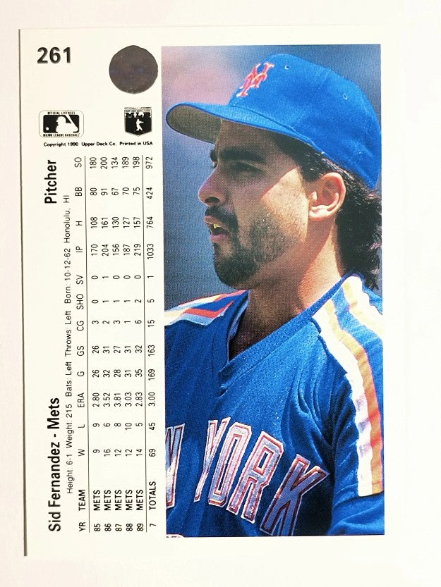 1990 Upper Deck #261 Sid Fernandez