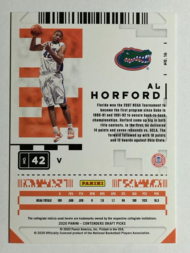 2020-21 Panini Contenders Draft Picks Variations #16 Al Horford
