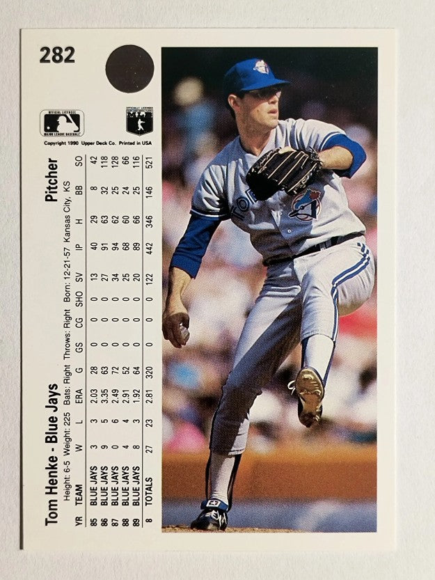 1990 Upper Deck #282 Tom Henke