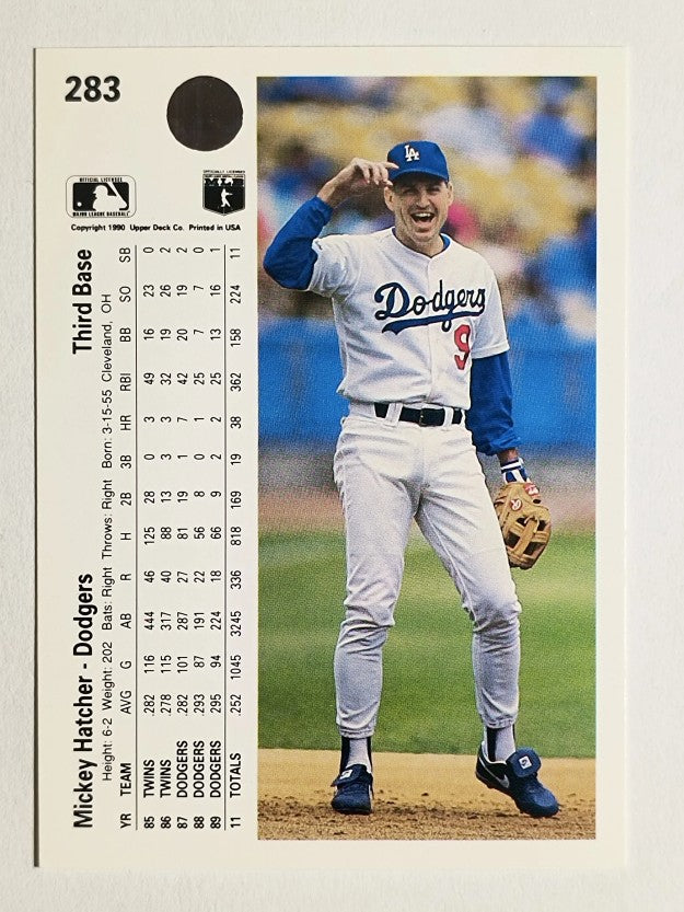1990 Upper Deck #283 Mickey Hatcher