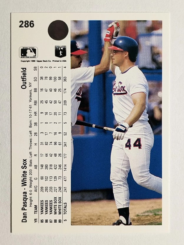1990 Upper Deck #286 Dan Pasqua
