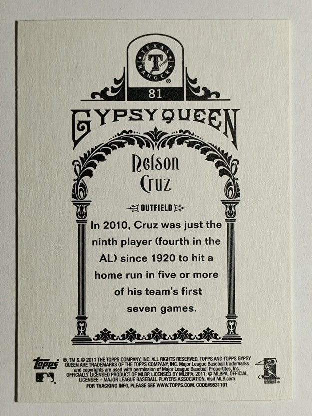 2011 Topps Gypsy Queen #81 Nelson Cruz