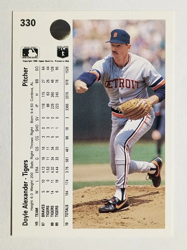 1990 Upper Deck #330 Doyle Alexander