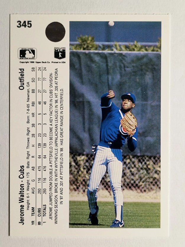 1990 Upper Deck #345 Jerome Walton