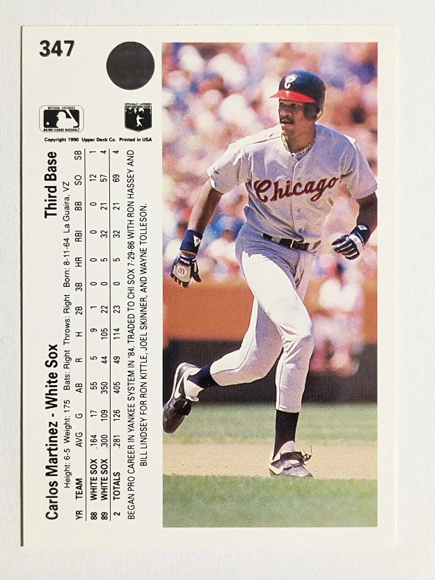 1990 Upper Deck #347 Carlos Martinez