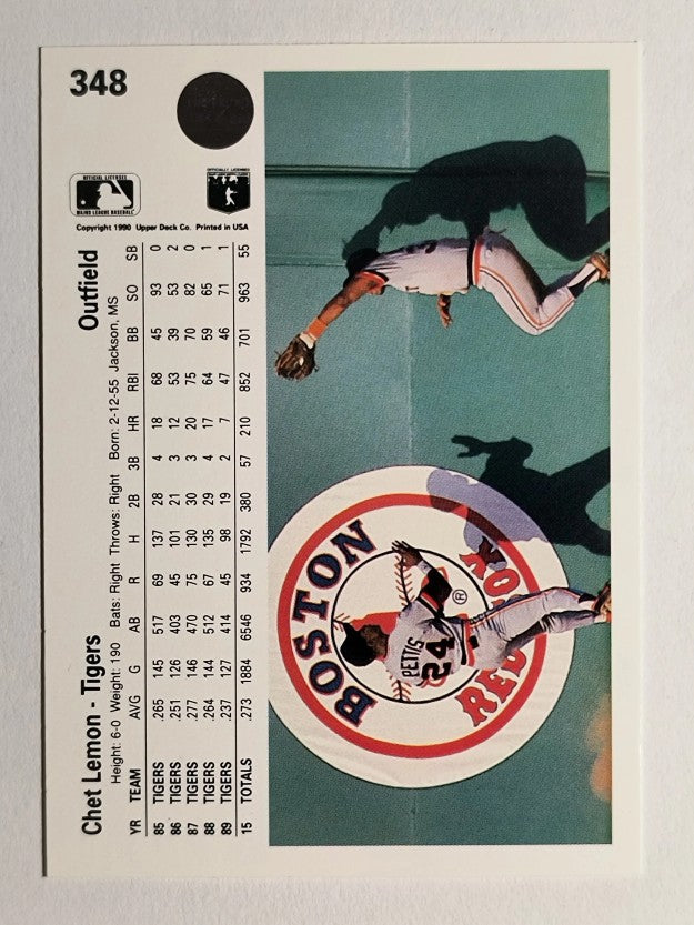 1990 Upper Deck #348 Chet Lemon