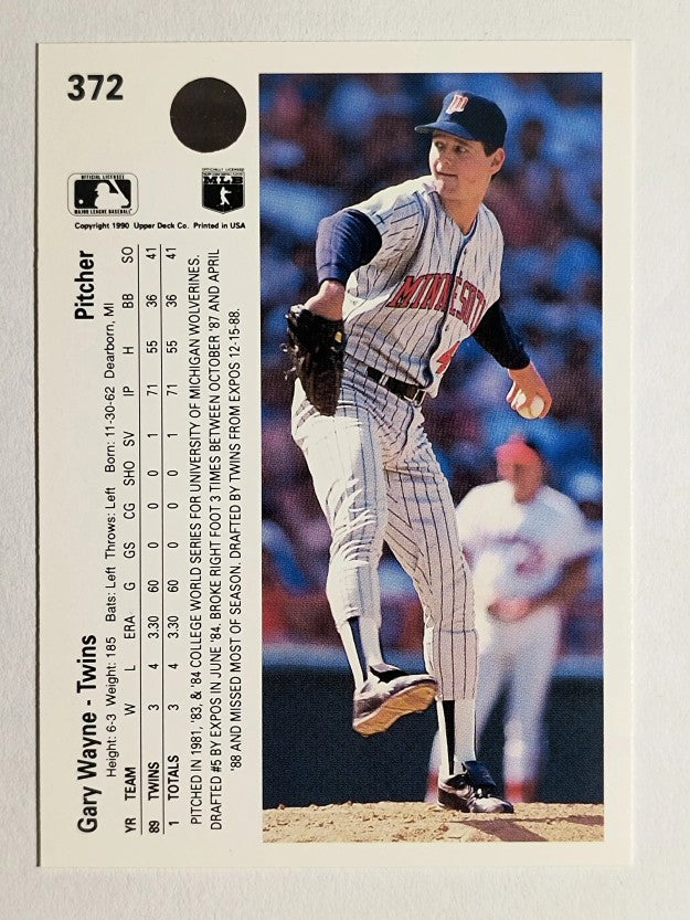 1990 Upper Deck #372 Gary Wayne