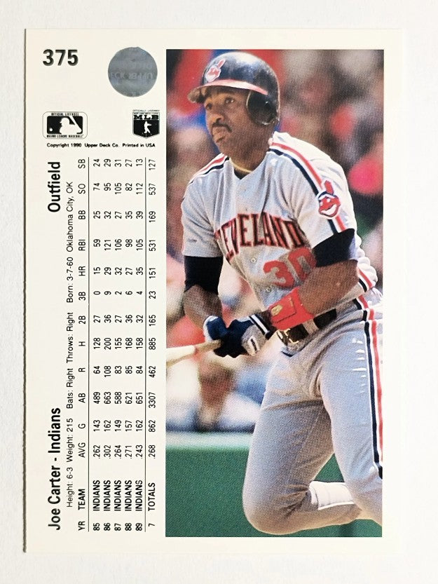 1990 Upper Deck #375 Joe Carter