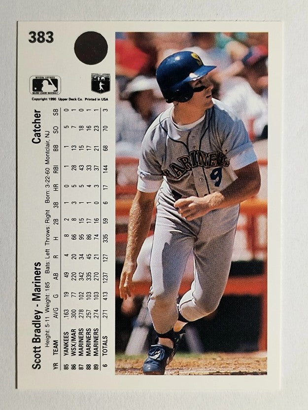 1990 Upper Deck #383 Scott Bradley