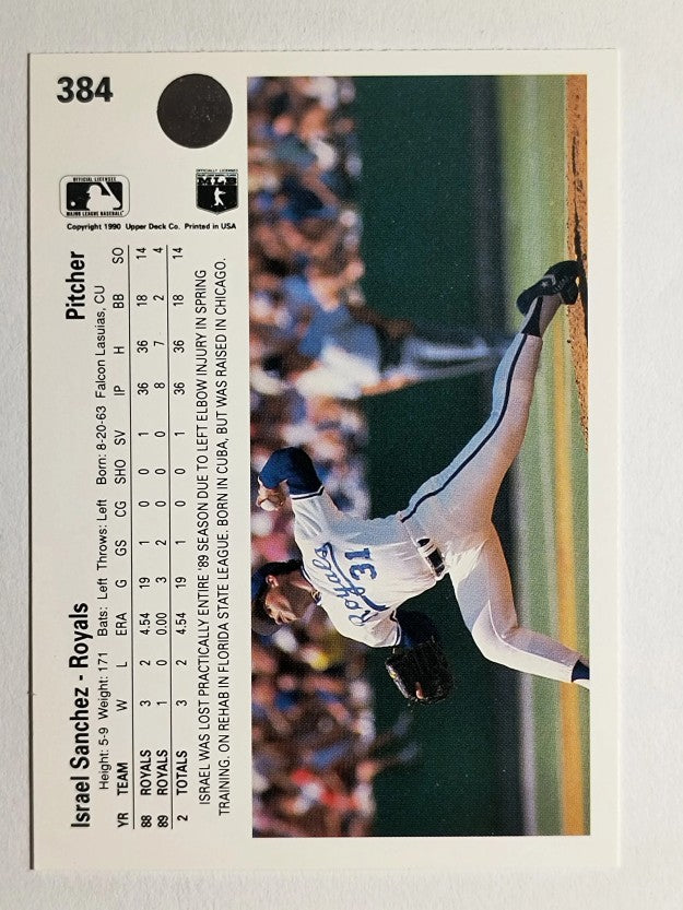 1990 Upper Deck #384 Israel Sanchez