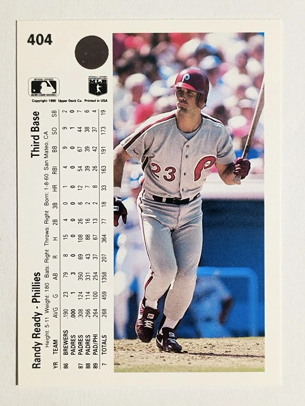 1990 Upper Deck #404 Randy Ready
